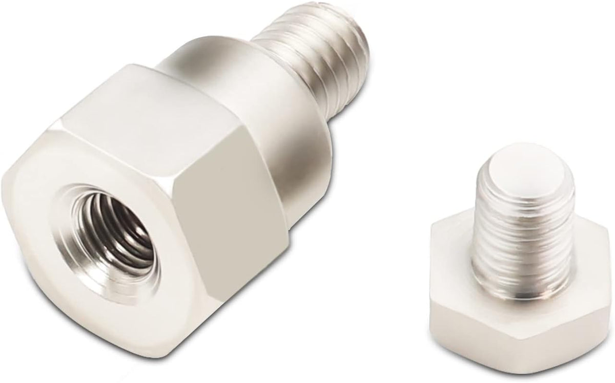 Recoil GMS 2Pcs Short GM Battery Side Post Terminal Adapter - Forged Brass Battery Posts