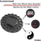 Rhinotuning - BRAND-NEW BARN FIND! 4-Pack Black Wheel Center Caps | 168mm OD | Universal Fit for BBS, BMW & More! - Zeta Store