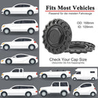 Rhinotuning - BRAND-NEW BARN FIND! 4-Pack Black Wheel Center Caps | 168mm OD | Universal Fit for BBS, BMW & More! - Zeta Store