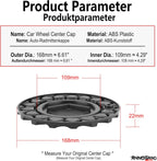 Rhinotuning - BRAND-NEW BARN FIND! 4-Pack Black Wheel Center Caps | 168mm OD | Universal Fit for BBS, BMW & More! - Zeta Store