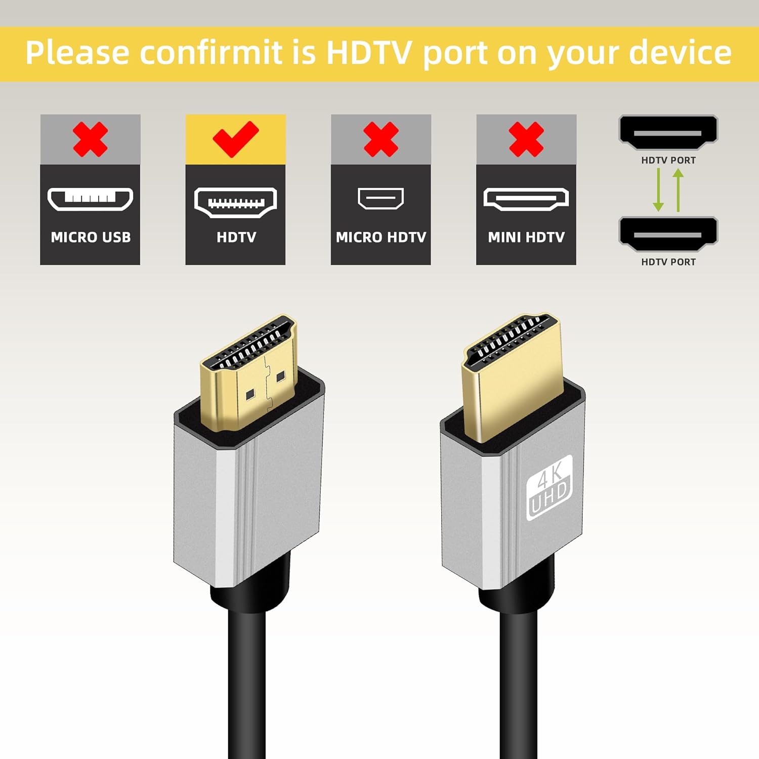 Riieyoca 90° right angle 4K HDMI male to male cable with gold-plated connectors, stretchable to 1.5m, supports HDR and 3D.