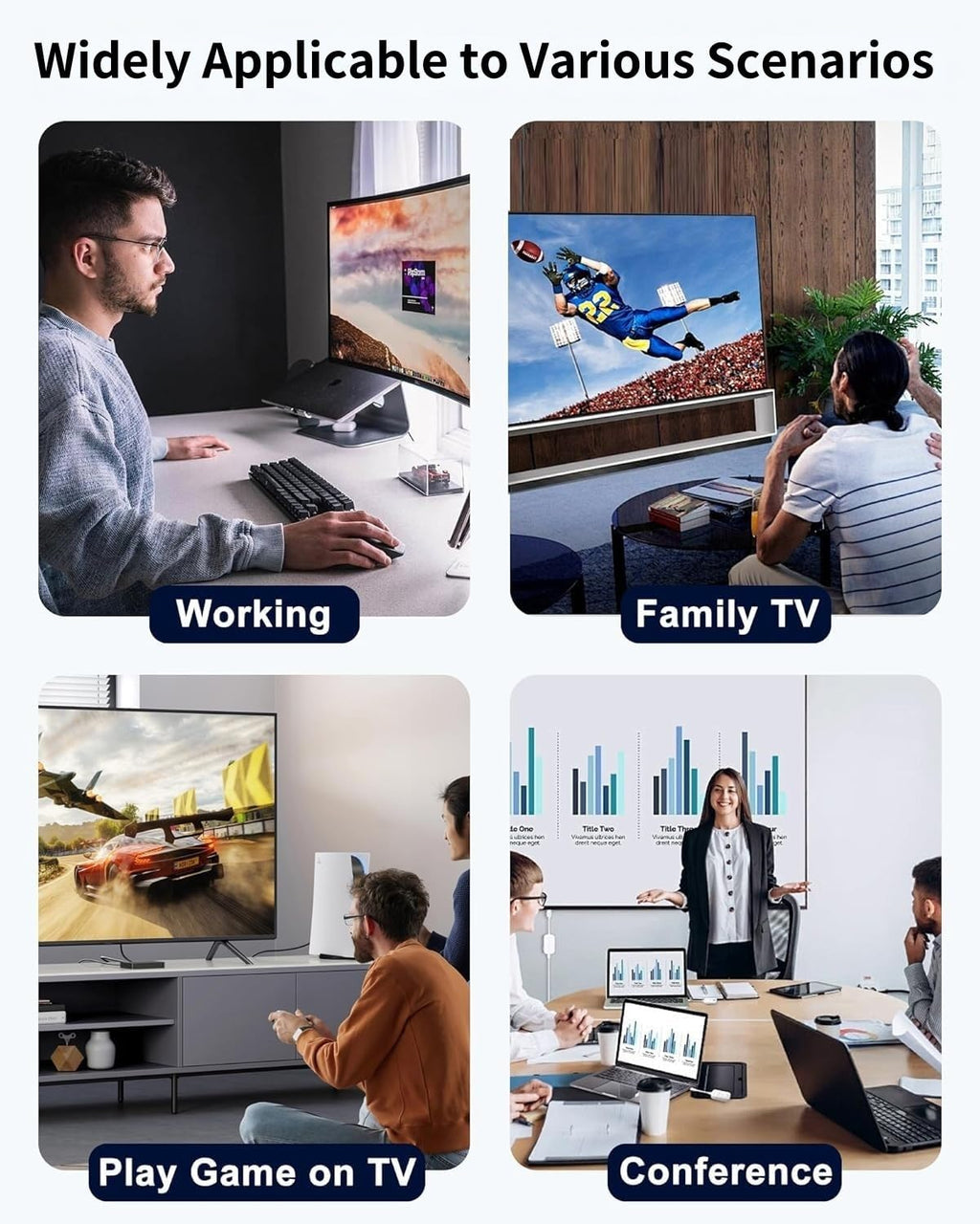 ⚡ RJLLKD 2-in-1 USB C to HDMI Adapter with PD Charging - Digital AV Sync Connector for iPhone 15/16/17 Series, iPad, MacBook, Samsung | Brand New