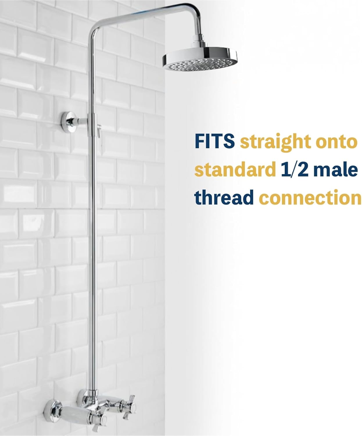 SIEYESCITY Ultimate 6" Rainfall Shower Head – High-Pressure Luxury Spa Experience for Less! 💎 - Zeta Store