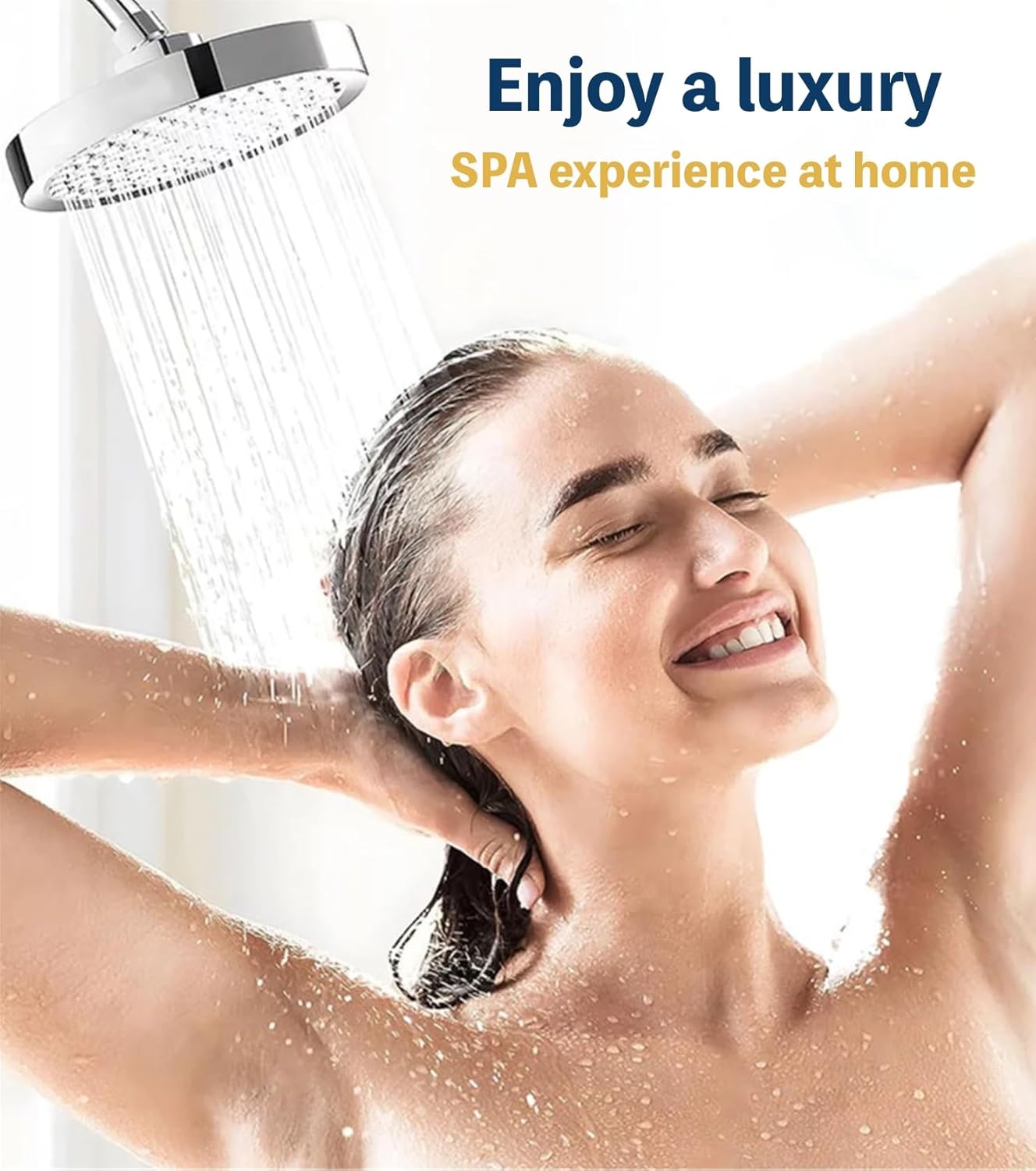 SIEYESCITY Ultimate 6" Rainfall Shower Head – High-Pressure Luxury Spa Experience for Less! 💎 - Zeta Store