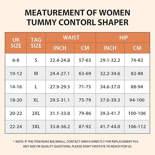 SIMIYA High-Waisted Tummy Control Shapewear Knickers | Body Shaper Slimming Underwear | Butt Lifting | Brand New