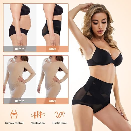 SIMIYA High-Waisted Tummy Control Shapewear Knickers | Body Shaper Slimming Underwear | Butt Lifting | Brand New