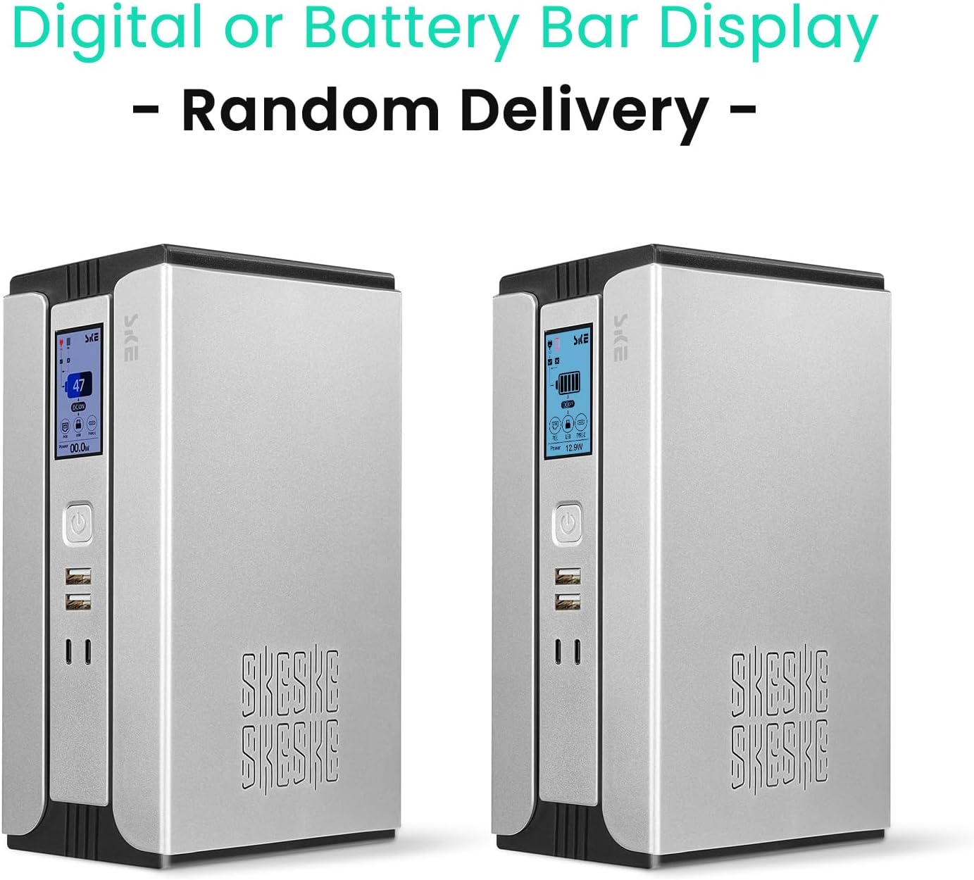 SKE Mini UPS 30000mAh WiFi router battery backup and surge protector with Type-C PD and DC output for modem and smart home devices