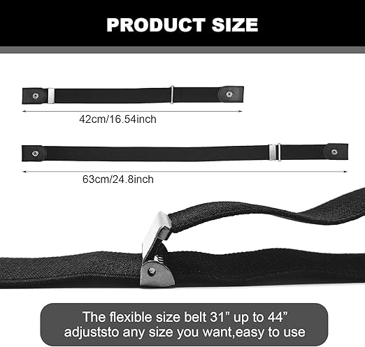 SKHAOVS 4-Piece No-Buckle Stretch Belt Set - Zeta Store