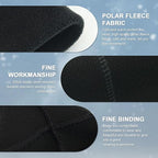 SKHAOVS Unisex 2-Pack Winter Thermal Beanies | Polar Fleece Windproof Running Hats for Men & Women. Black/Grey