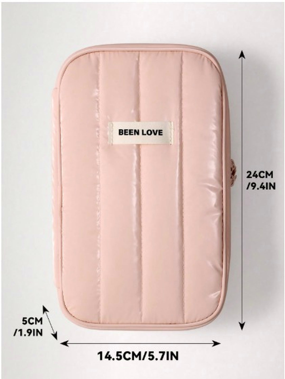 Sahunfri Waterproof Travel Cable Organizer Bag - Pink Padded Electronic Accessories Bag for Charger, Power Bank, Cables & Phone