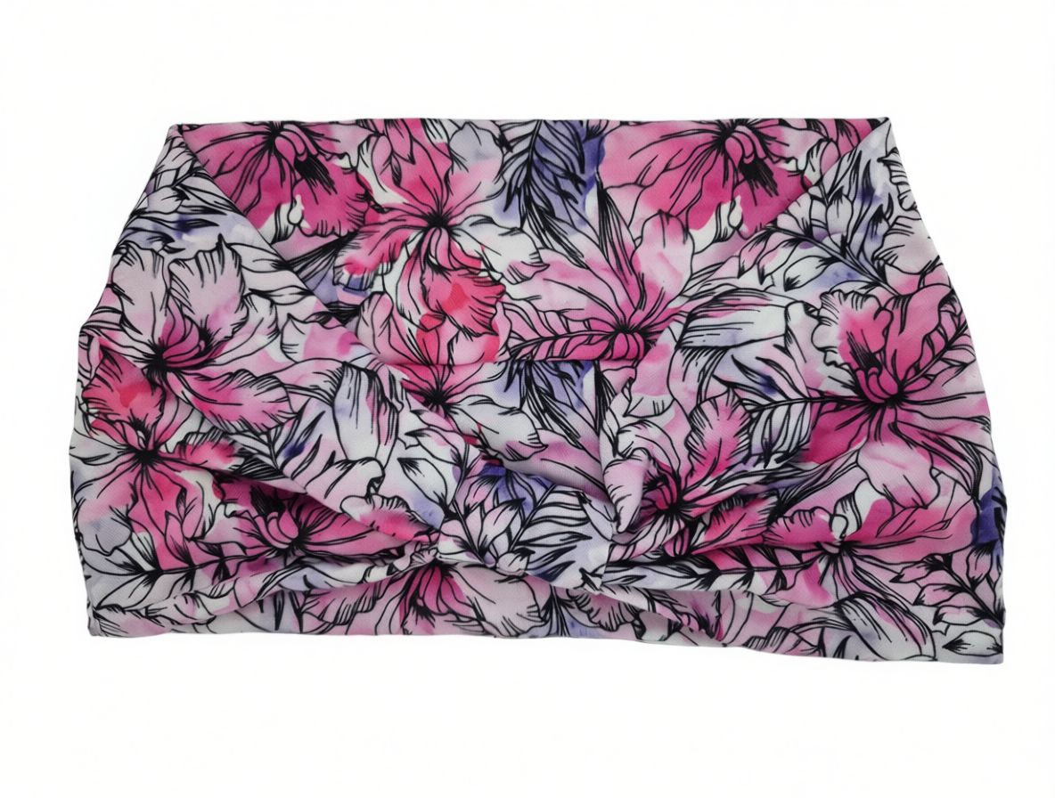 Scicent 3-Pack Wide Headbands for Women | Boho Stretchy Head Wraps | 6-in-1 Turban Twist & Sweatband | Black & Tie-Dye | One Size Fits Most | Brand New in Barn! 🎁