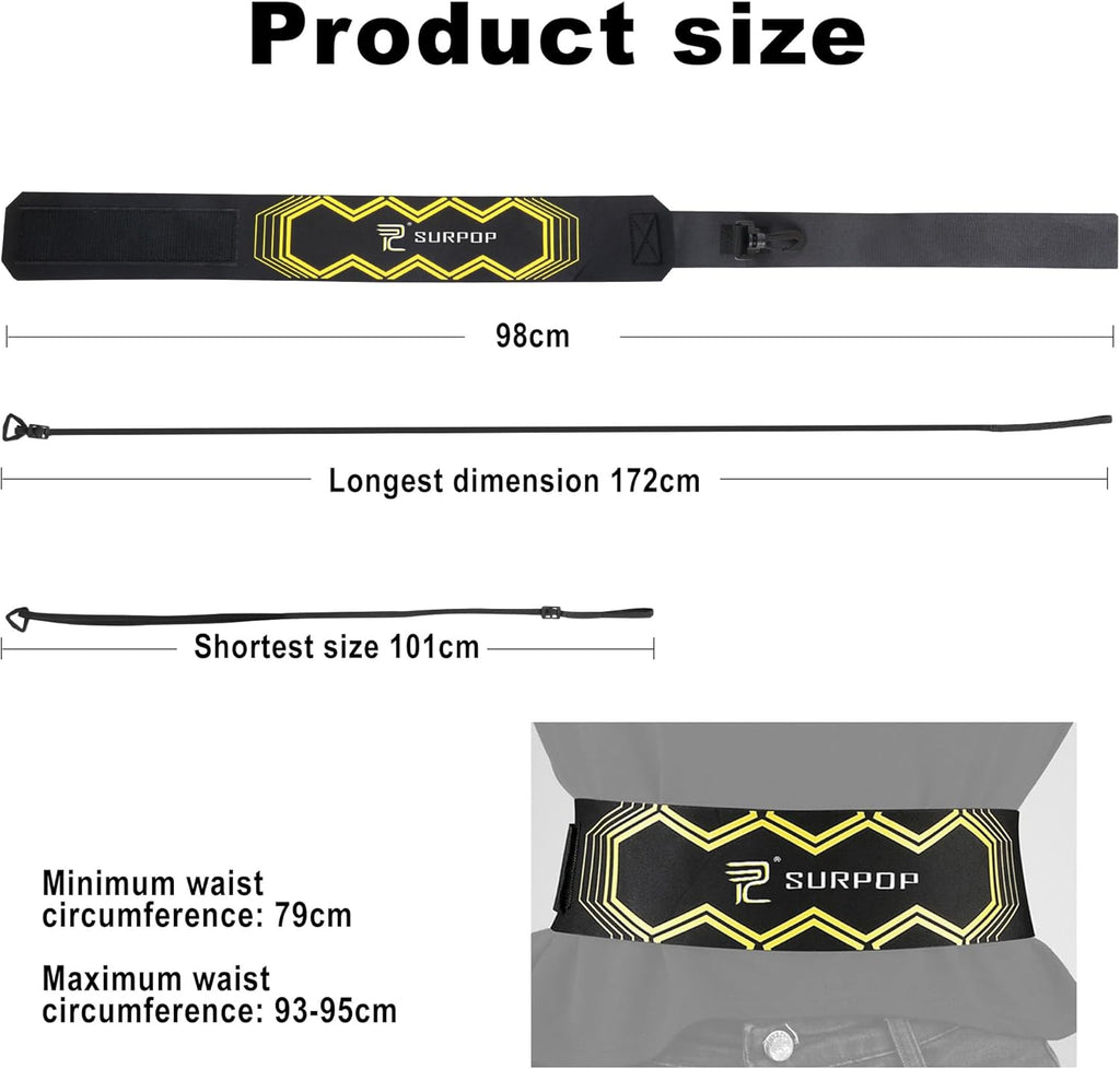 Global Park Solo Football Trainer Belt | Adjustable Kick & Throw Practice Aid for Soccer, Volleyball, Rugby | For Kids & Adults ⚽