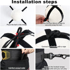 Global Park Solo Football Trainer Belt | Adjustable Kick & Throw Practice Aid for Soccer, Volleyball, Rugby | For Kids & Adults ⚽