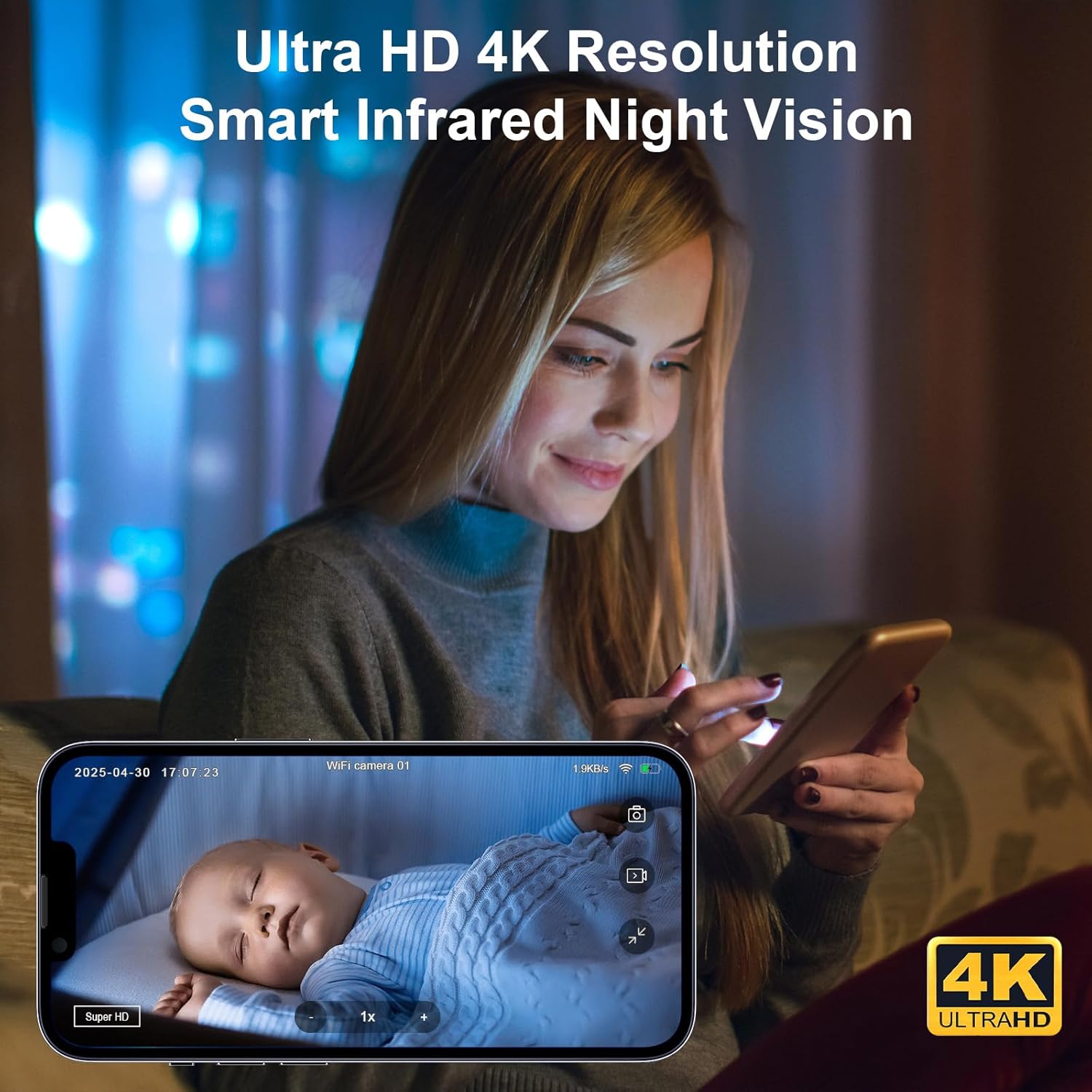 Wifi. 4K Ultra HD Spy Camera | 4H Battery, Night Vision, Motion Alerts & Cloud Storage - Zeta Store