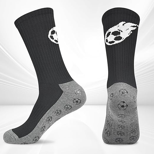 GRAB THE EDGE! 3 Pairs Srclo Anti-Slip Grip Socks for Men – Ultimate Non-Slip Pads for Football, Basketball, Running & Training - Zeta Store