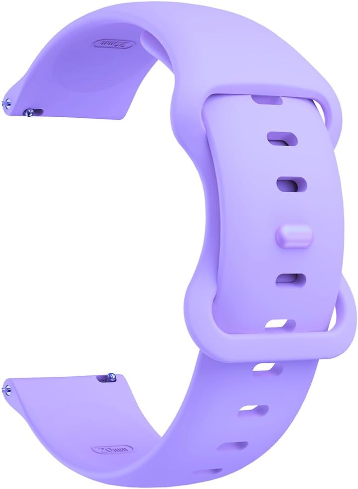 Byisyue Silicone Watch Strap 18mm 20mm 22mm Replacement Band For Smartwatch & Traditional Watches - Soft Sport Quick Release