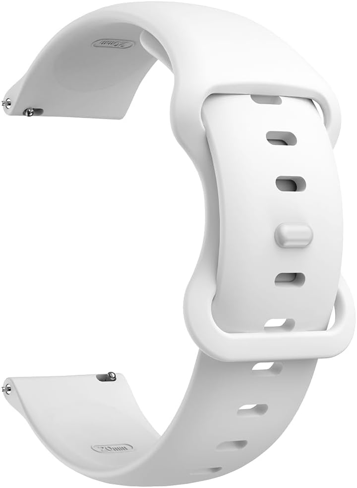 Byisyue Silicone Watch Strap 18mm 20mm 22mm Replacement Band For Smartwatch & Traditional Watches - Soft Sport Quick Release