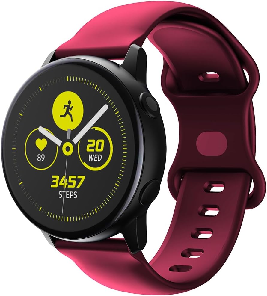 Byisyue Silicone Watch Strap 18mm 20mm 22mm Replacement Band For Smartwatch & Traditional Watches - Soft Sport Quick Release