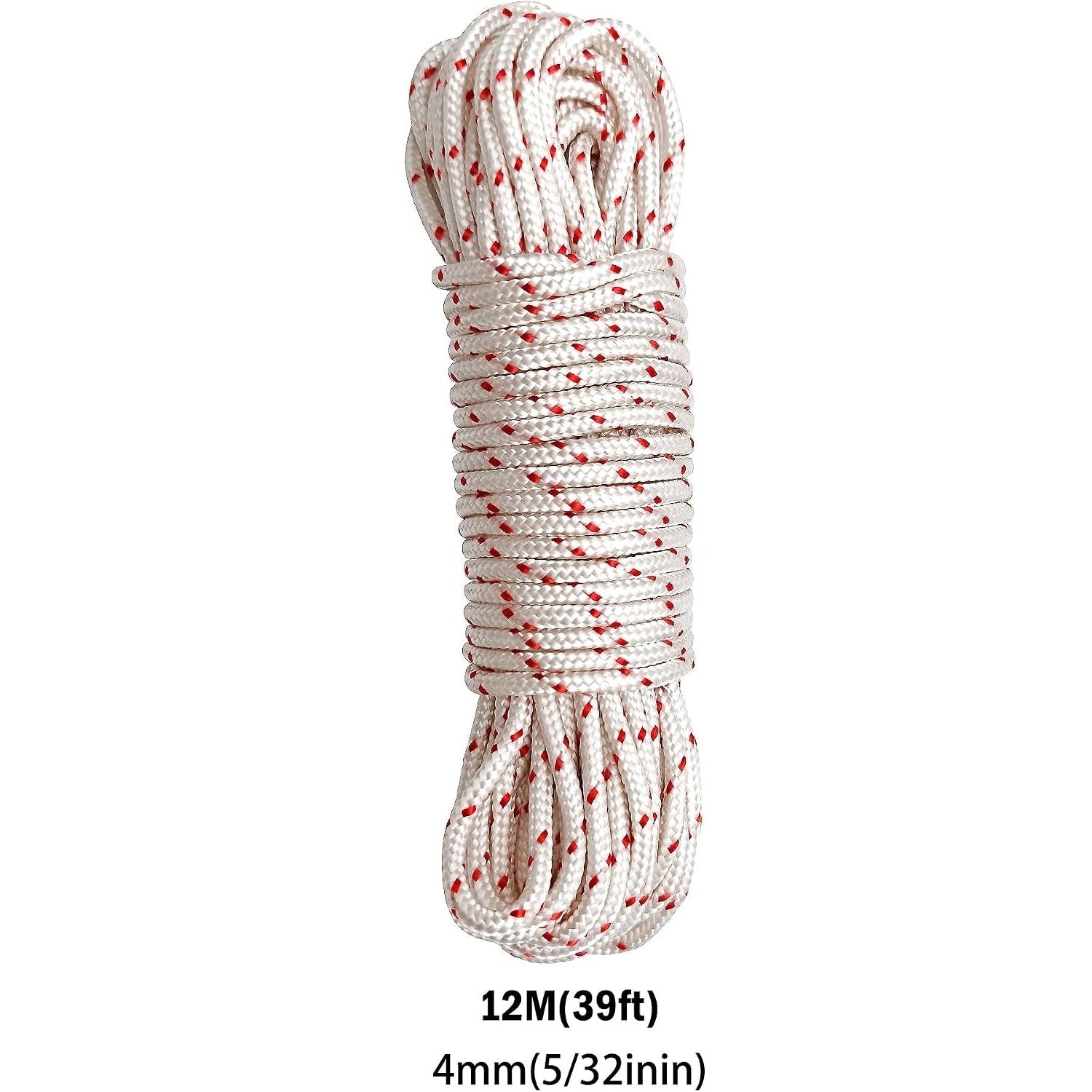 Strongthium 12M x 4mm Recoil Pull Starter Rope - Heavy Duty Starter Cord for Lawnmower, Chainsaw, Generator, Strimmer - Compatible with Honda, Briggs & Stratton, Stihl, Mountfield