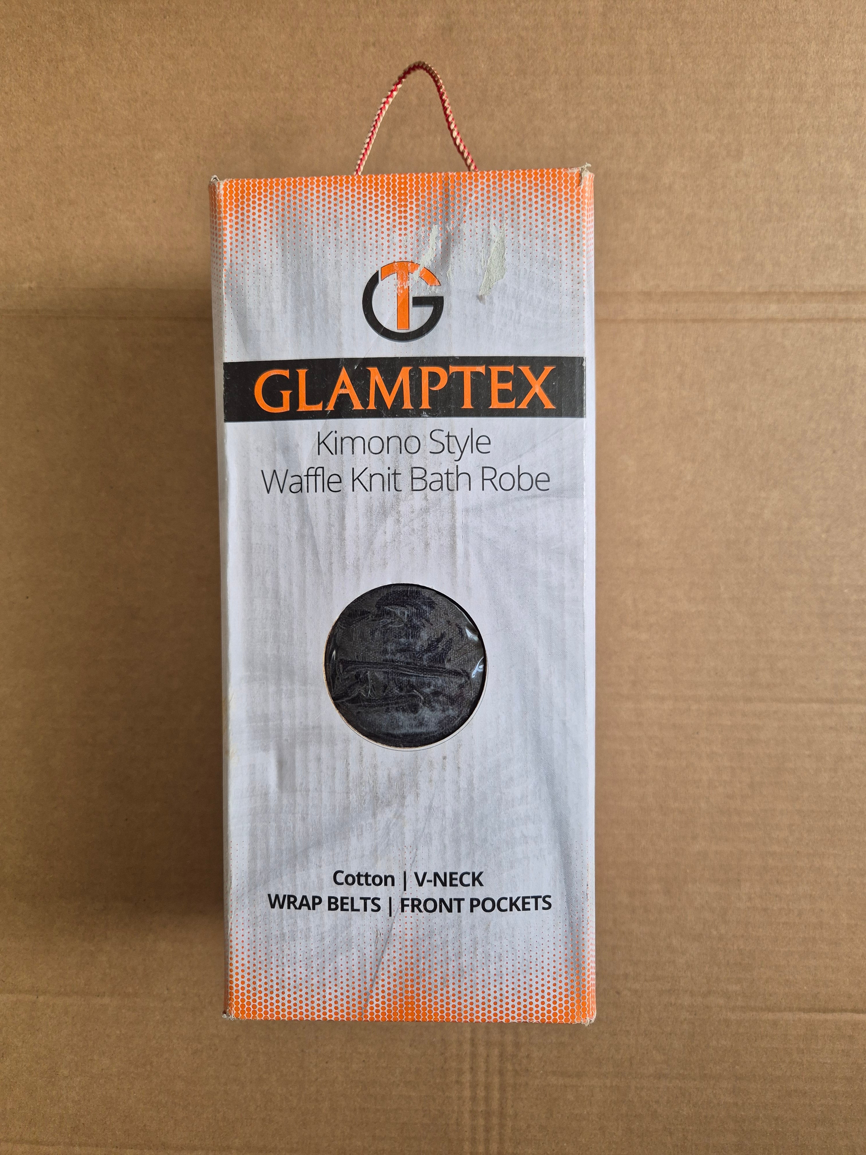 Supreme Glamptex Waffle Kimono Bath Robe - Luxury Hotel Cotton Dressing Gown | Brand New. Large