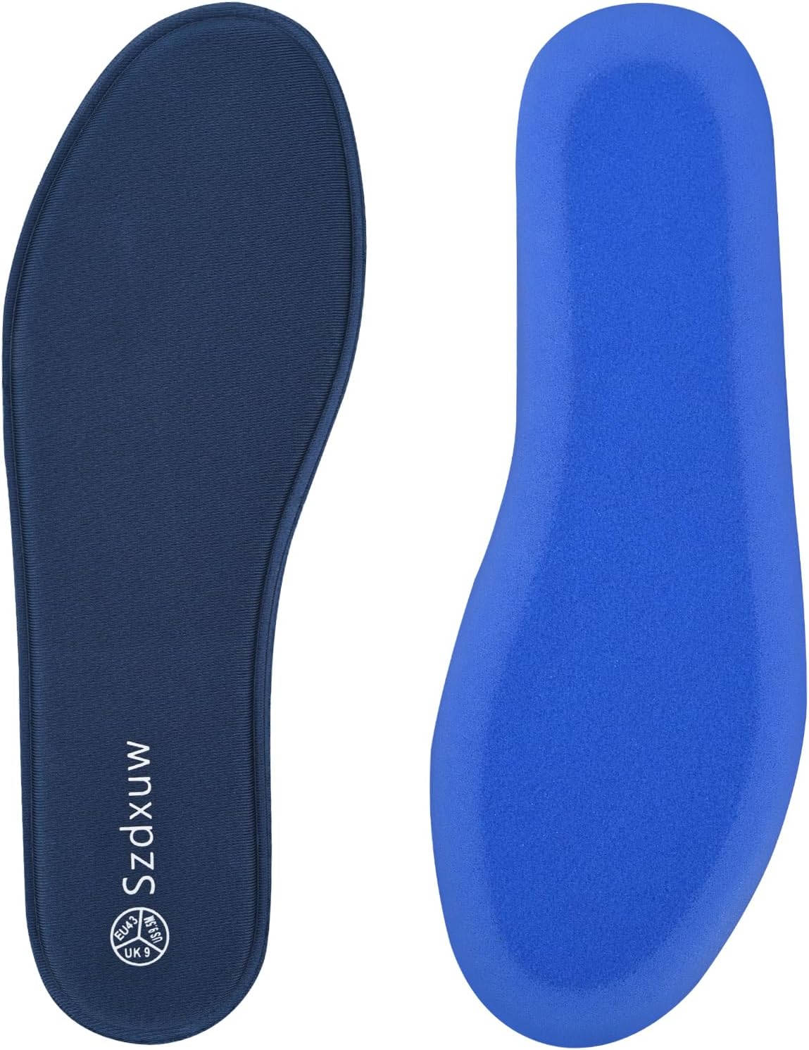 Szdxuw Memory Foam Insoles for Women - Comfort Cushioned Shoe Inserts for Sports, Trainers, Running, Work Shoes, Sneakers, Boots