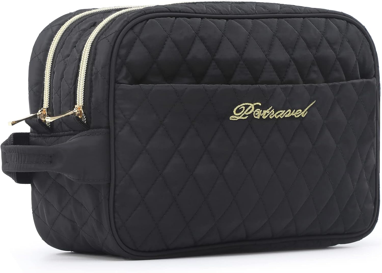 P TRAVEL Large Cosmetic Bag for Women | Waterproof with Inner Pockets | Tote Handle & Durable Zippers | Ultimate Toiletry Bag Bargain!