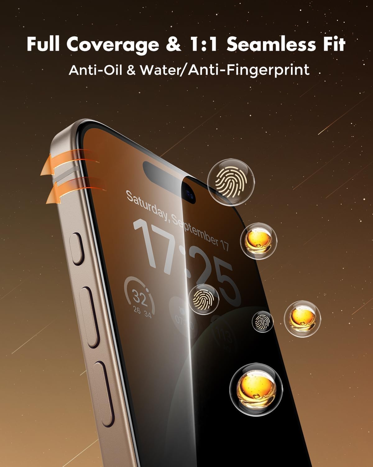 UnbreakCable 2-pack Privacy Screen Protector For iPhone 15 / 16 Series - True 28° Anti-spy Full Coverage 9h Tempered Glass With Easy Install Frame