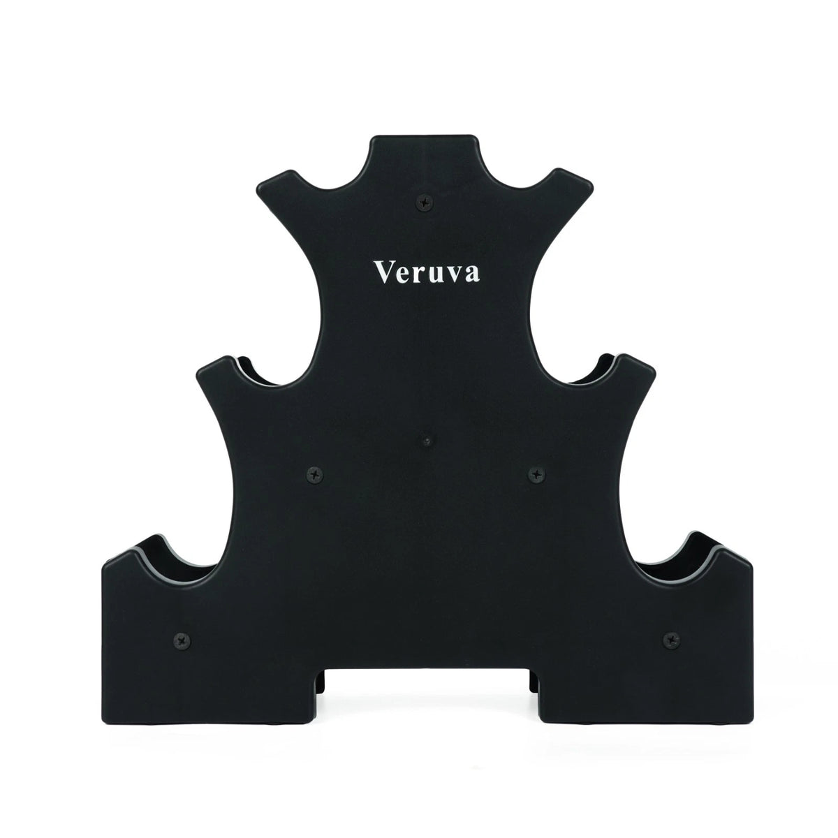 VERUVA 3-Tier Dumbbell Rack Stand - Compact Home Gym Weight Storage with Anti-Slip Pads & Carry Handle - 30KG Capacity, 31x28x8.5cm (Dumbbells Not Included)