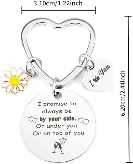 Lover's KEYRING!, Cheeky & Romantic Gift for Boyfriend / Girlfriend | Unique & Funny Valentine's Day Gift Bargain!