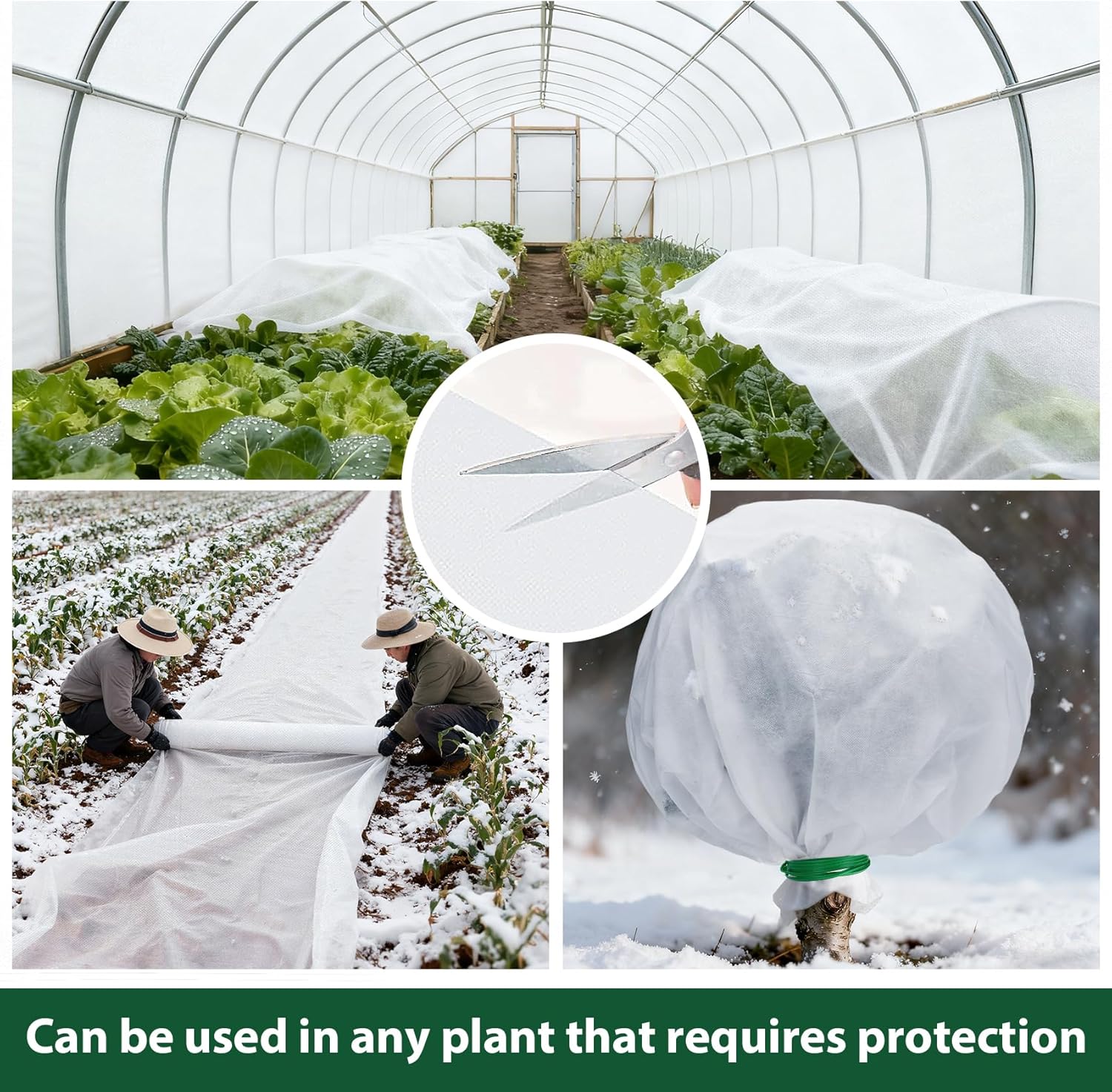 Vegamall 2x10m Garden Fleece Frost Protection Kit – 30gsm Winter Plant Cover with 2x20m Plant Ties 🛡️❄️ - Zeta Store