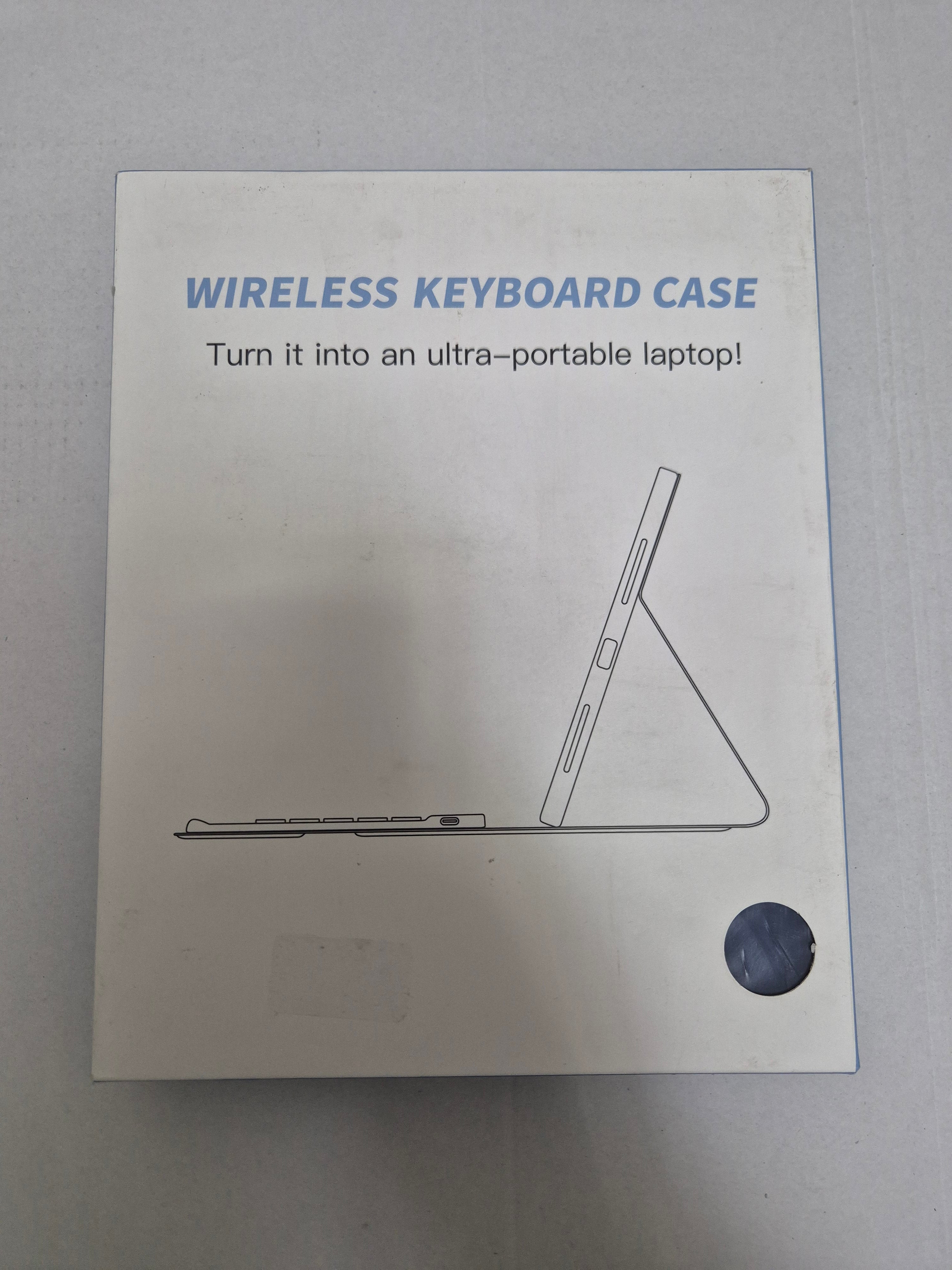 Vobafe iPad 11th/10th Gen keyboard case with blue backlit Bluetooth keyboard and detachable design.