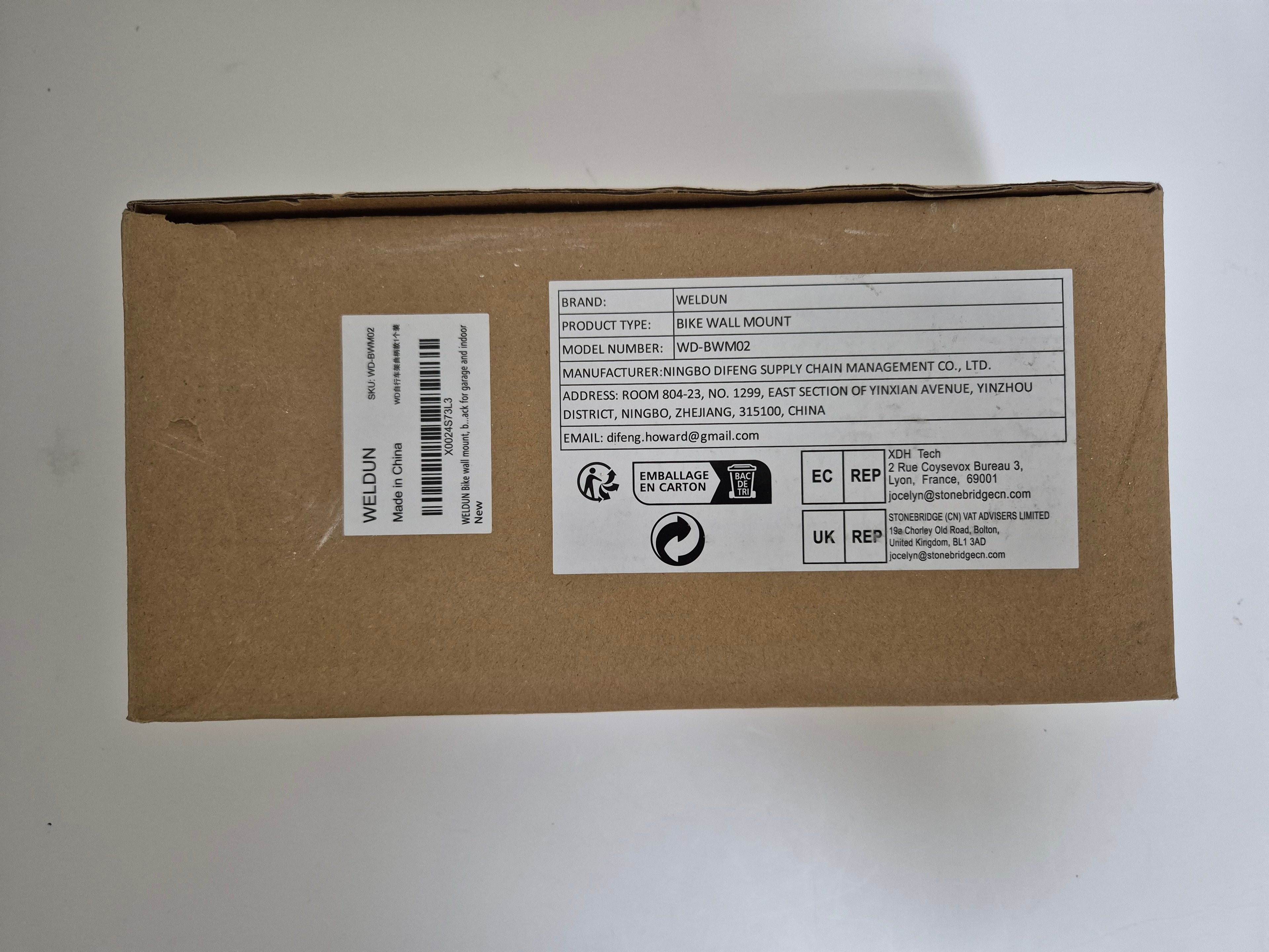 WELDUN Foldable Bike Rack | Adjustable & Retractable | Holds 30KG | WITH Helmet Hook | Ultimate Garage Storage Bargain!