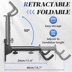 WELDUN Foldable Bike Rack | Adjustable & Retractable | Holds 30KG | WITH Helmet Hook | Ultimate Garage Storage Bargain!