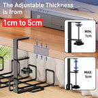 Weldun. No-Drill Cable Management Tray – 2-Pack, Holds 8kg! Keep Wires Neat & Tidy