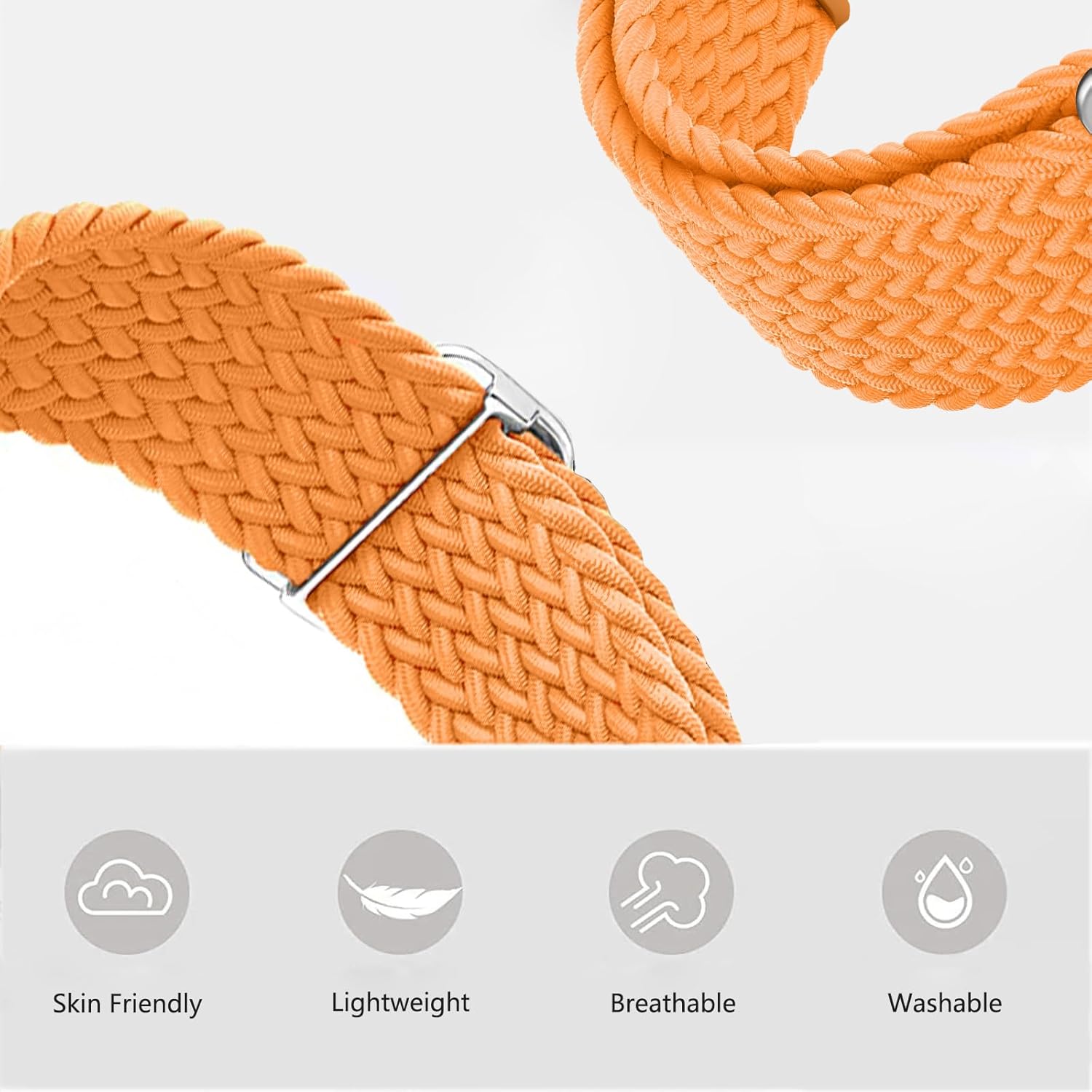 Braided Loop Watch Strap ✨ | Quick-Release | Adjustable | 20mm & 22mm | Ultimate Comfort & Style - Zeta Store