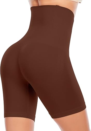 Werkiss High Waisted Tummy Control Shapewear Shorts - Anti-Roll Body Shaper Boyshorts, Seamless Control Knickers, Butt Lifter & Anti Chafing