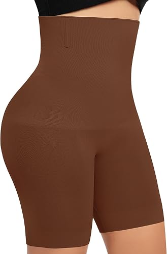 Werkiss High Waisted Tummy Control Shapewear Shorts - Anti-Roll Body Shaper Boyshorts, Seamless Control Knickers, Butt Lifter & Anti Chafing