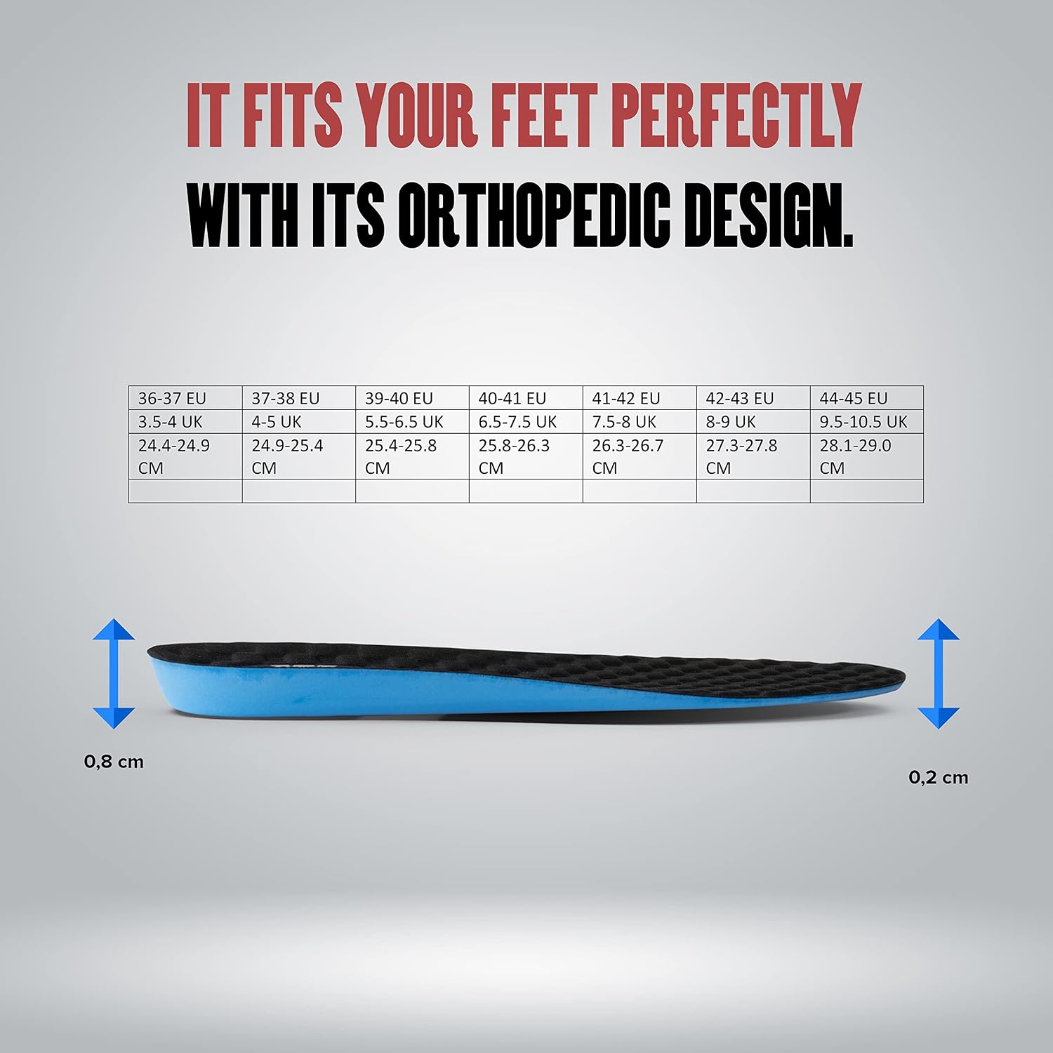 Wild Bull Memory Foam Insoles for Men & Women - Plantar Fasciitis Arch Support Insoles for Standing All Day - Pain Relief Shoe Inserts