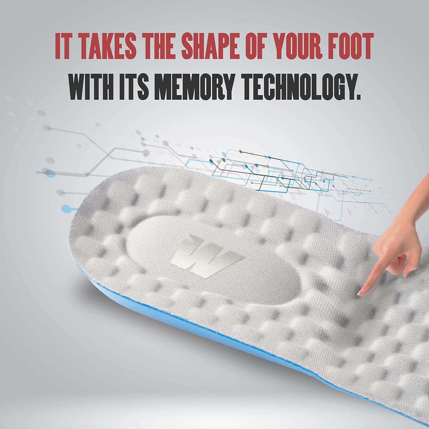 Wild Bull Memory Foam Insoles for Men & Women - Plantar Fasciitis Arch Support Insoles for Standing All Day - Pain Relief Shoe Inserts