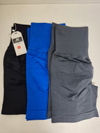 JN JANPRINT - 3-Piece Seamless Gym Shorts Set - Butt Lifting, High Waisted & Ultra-Comfy! - Zeta Store