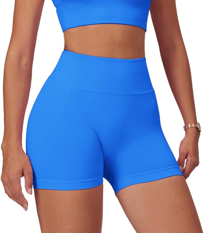 JN JANPRINT - 3-Piece Seamless Gym Shorts Set - Butt Lifting, High Waisted & Ultra-Comfy! - Zeta Store