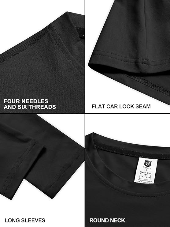 Holure Women's Classic-Fit Long Sleeve Cotton T-Shirt | Soft, Breathable Basic Top for Casual, Work & Leisure