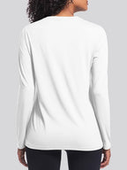 Holure Women's Classic-Fit Long Sleeve Cotton T-Shirt | Soft, Breathable Basic Top for Casual, Work & Leisure