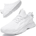 JUEQIBAA. Brand New! ✨ Women's Lightweight Mesh Trainers - Athletic Running Walking Gym Shoes | Shock Absorbing & Comfort Fit | White Size 7 UK