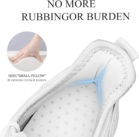 JUEQIBAA. Brand New! ✨ Women's Lightweight Mesh Trainers - Athletic Running Walking Gym Shoes | Shock Absorbing & Comfort Fit | White Size 7 UK