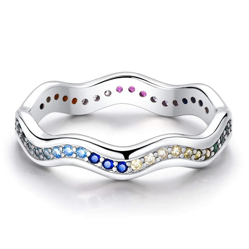 MULA S925 Sterling Silver Rings for Women | Stackable CZ Vintage Band Set | Moon Star, Cat, Evil Eye, Floral Styles