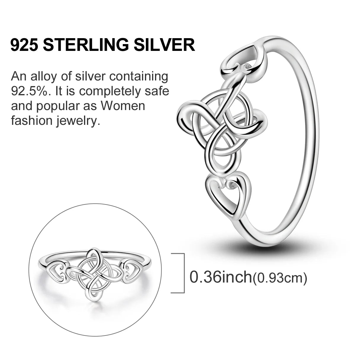 MULA S925 Sterling Silver Rings for Women | Stackable CZ Vintage Band Set | Moon Star, Cat, Evil Eye, Floral Styles