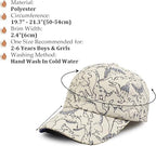 XIAOHAWANG Dinosaur Baseball Cap for Kids - Breathable, Waterproof & Adjustable Sun Hat for Baby, Toddler Boys & Girls for Spring, Summer, Autumn - Zeta Store