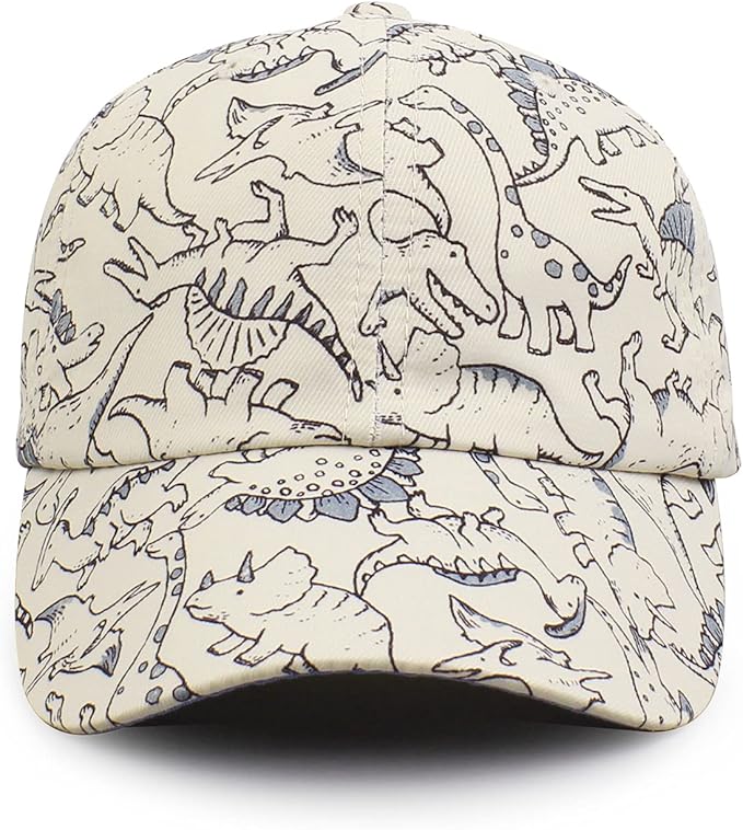 XIAOHAWANG Dinosaur Baseball Cap for Kids - Breathable, Waterproof & Adjustable Sun Hat for Baby, Toddler Boys & Girls for Spring, Summer, Autumn - Zeta Store