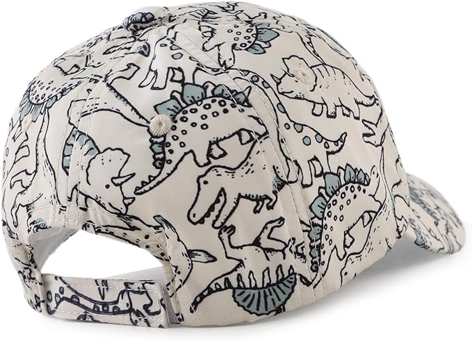 XIAOHAWANG Dinosaur Baseball Cap for Kids - Breathable, Waterproof & Adjustable Sun Hat for Baby, Toddler Boys & Girls for Spring, Summer, Autumn - Zeta Store